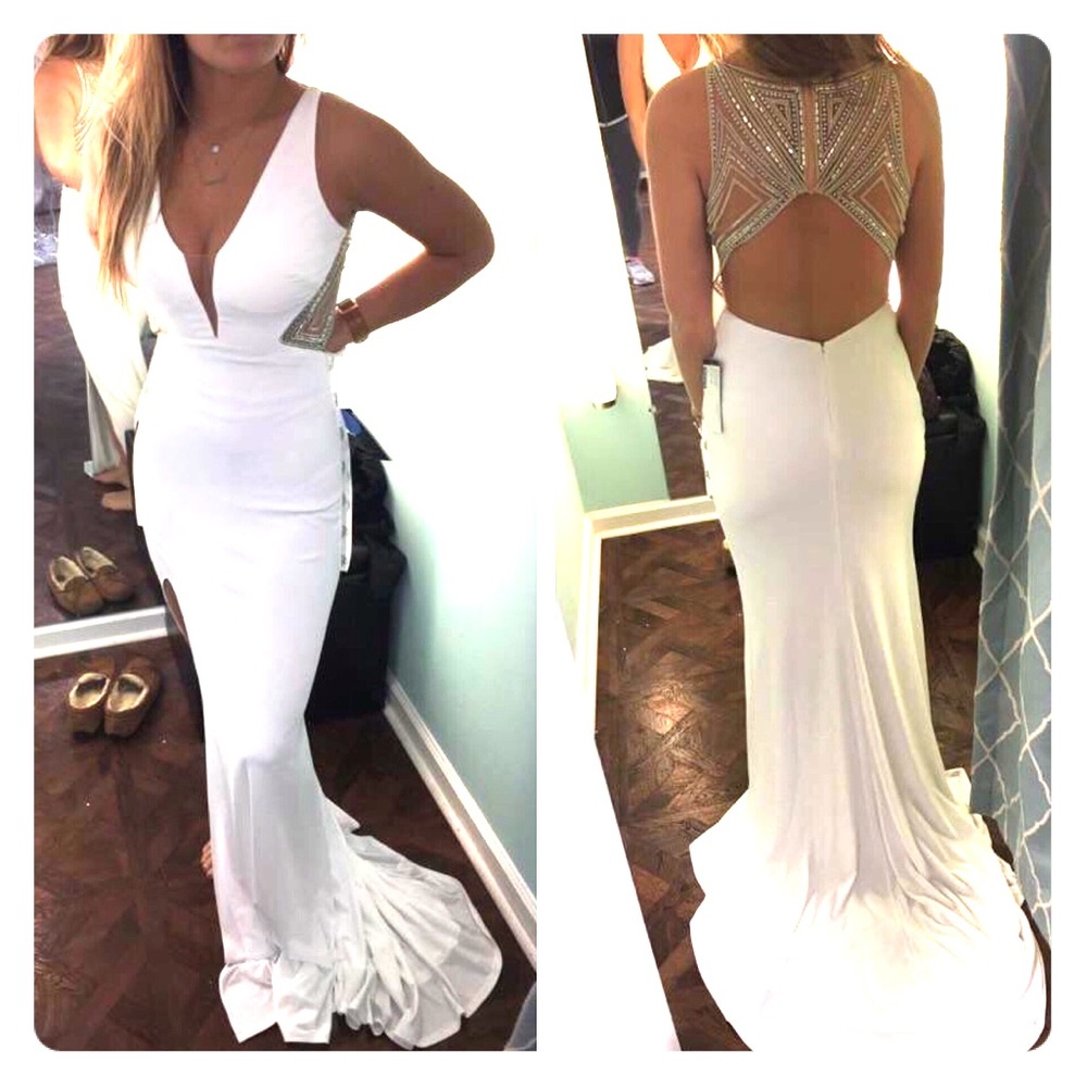 White prom dress/formal gown